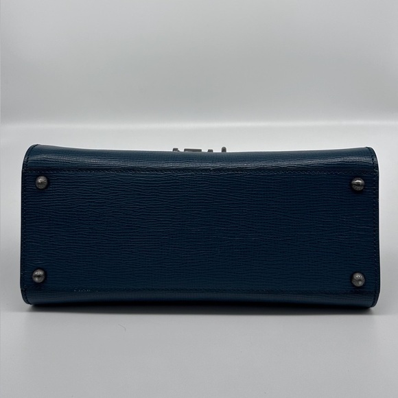 Dolce & Gabbana Monica Studded Leather Satchel | Gunmetal Chain & Pyramid Studs - Picture 13 of 13